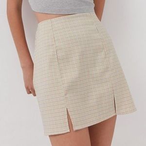 Urban Outfitters Betty Double Notched Mini Skirt